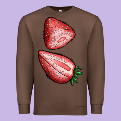 Strawberries 1 Premium Sweatshirt Designed By Bundleandbundleshop