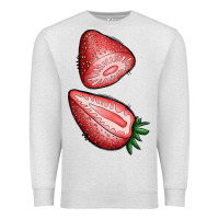 Oatmeal Heather strawberries 1 Premium Sweatshirt - BundleAndBundleShop