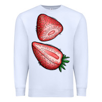 White strawberries 1 Premium Sweatshirt - BundleAndBundleShop