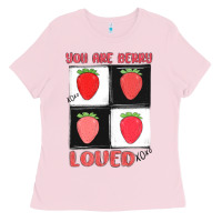 Bubblegum Pink you are berry loved Ladies Tee - MaliasSmallBusiness