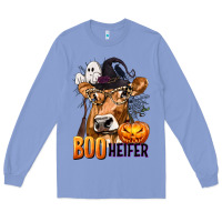Boo Heifer Cow With Halloween Long Sleeve Tee | Teevron