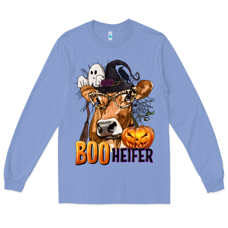 Boo Heifer Cow With Halloween Long Sleeve Tee by texasbilliewilder | Teevron