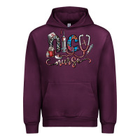 Mauve Wine nice nurse Urban Hoodie - SublimationCraftShop