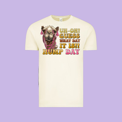 Guess What Day It Is Hump Day Camel Vintage Tee Designed By Barkaloodesign