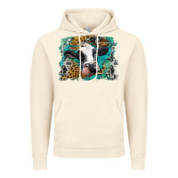 Vintage Artic holstein cow leopard and western background Vintage Hoodie - BarkalooDesign