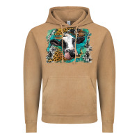 Vintage Camel holstein cow leopard and western background Vintage Hoodie - BarkalooDesign