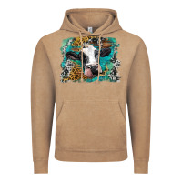 Vintage Coffee holstein cow leopard and western background Vintage Hoodie - BarkalooDesign