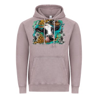 Vintage Zinc holstein cow leopard and western background Vintage Hoodie - BarkalooDesign