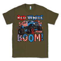 Army Green red white and boom 4th of july Classic Tee - Artiststas