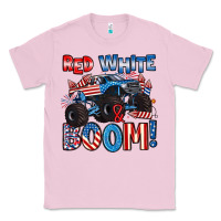 Bubblegum Pink red white and boom 4th of july Classic Tee - Artiststas