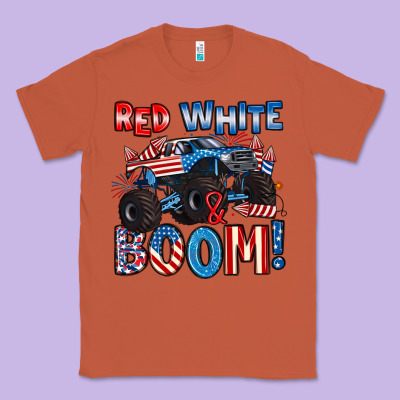 Red White And Boom 4th Of July Classic Tee Designed By Artiststas