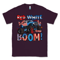 Plum red white and boom 4th of july Classic Tee - Artiststas