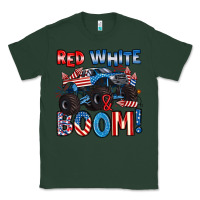 Sports Green red white and boom 4th of july Classic Tee - Artiststas