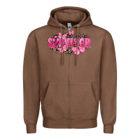 Chestnut Survivor Breast Cancer Zipper Hoodie - FaDigitalArtStudio