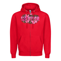 Red Survivor Breast Cancer Zipper Hoodie - FaDigitalArtStudio