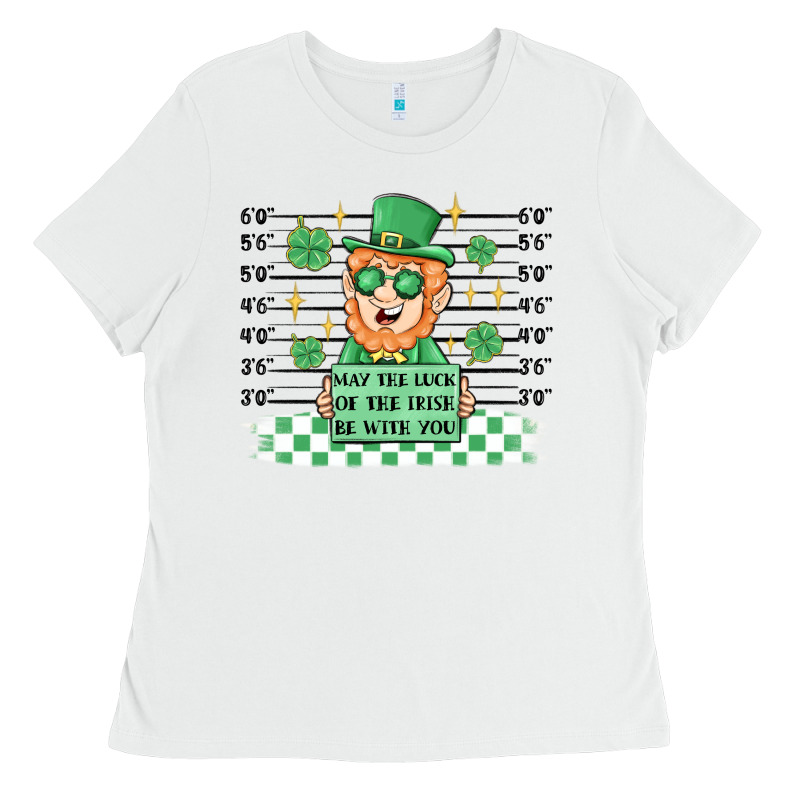 May The Luck Of The Irish Be With You Ladies Tee by MaliasSmallBusiness | Teevron