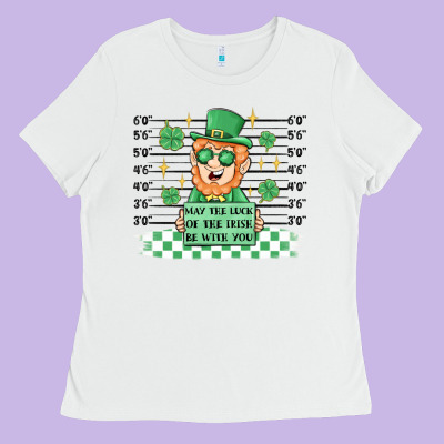 May The Luck Of The Irish Be With You Ladies Tee Designed By Maliassmallbusiness