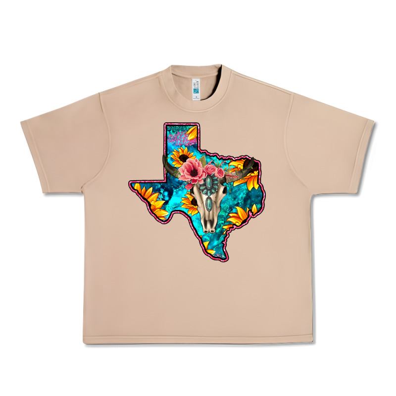 Western Sunflower, Rose, Gemstsone, Turquoise Bull Skull Urban Heavy Tee by Bettercallsaul | Teevron