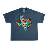 Midnight Navy Western Sunflower, Rose, Gemstsone, Turquoise Bull Skull Urban Heavy Tee - Bettercallsaul