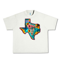 Pistachio Western Sunflower, Rose, Gemstsone, Turquoise Bull Skull Urban Heavy Tee - Bettercallsaul