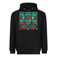 Black native american aztec seamless pattern 4 Heavyweight Hoodie - BundleAndBundleShop