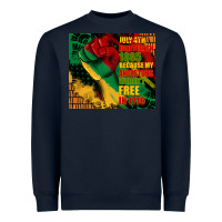 Navy juneteenth 1865 because my ancestors werent free in 1776 tumbler Heavyweight Sweatshirt - CowGirlArtShop