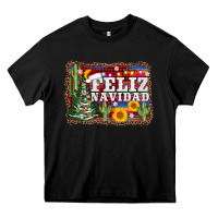 Black feliz navidad Heavy Core Tee - AdoDesignShop
