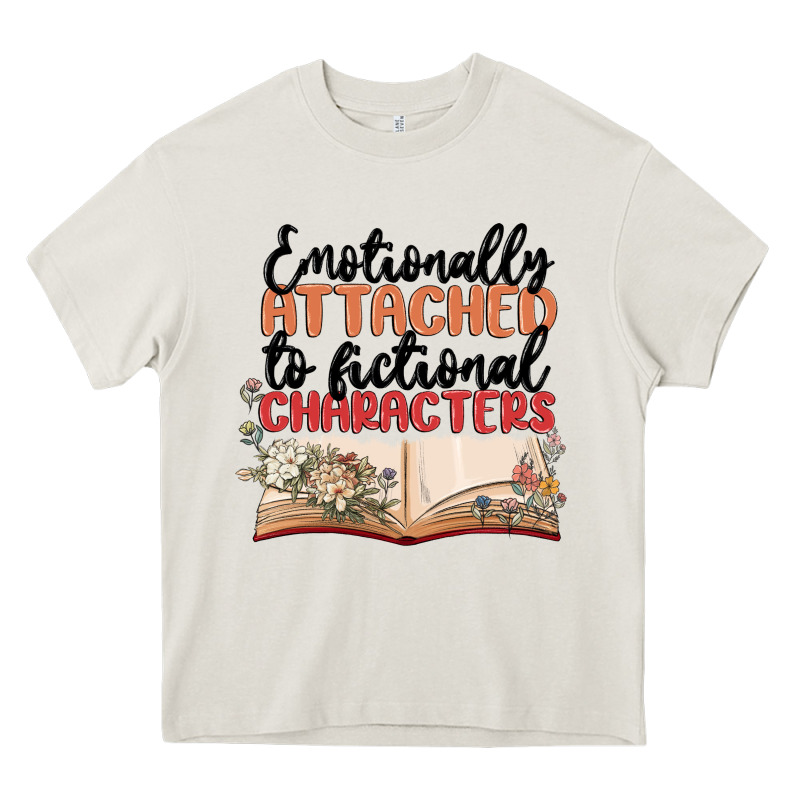 Emotionally Attached To Fictional Characters Heavy Core Tee by MaliasSmallBusiness | Teevron