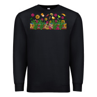 Black mexican sombrero guitar rose cactus libbey  cup Premium Sweatshirt - BundleAndBundleShop
