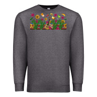 Charcoal Heather mexican sombrero guitar rose cactus libbey  cup Premium Sweatshirt - BundleAndBundleShop