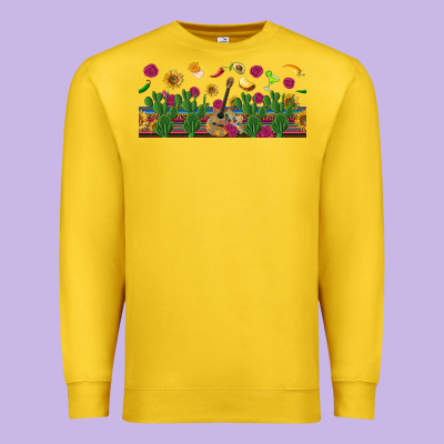 Mexican Sombrero Guitar Rose Cactus Libbey  Cup Premium Sweatshirt Designed By Bundleandbundleshop