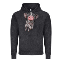 Vintage Black baby pig Vintage Hoodie - BarkalooDesign