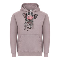 Vintage Zinc baby pig Vintage Hoodie - BarkalooDesign