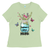 Matcha mama preview costom name Ladies Tee - MaliasSmallBusiness