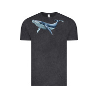 Vintage Black humpback whale Vintage Tee - BarkalooDesign