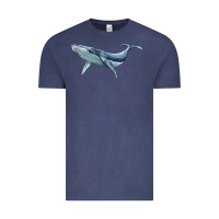 Vintage Denim humpback whale Vintage Tee - BarkalooDesign