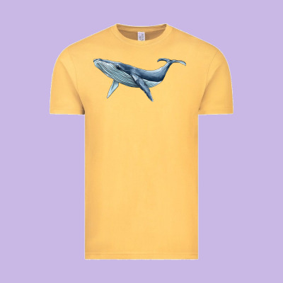 Humpback Whale Vintage Tee Designed By Barkaloodesign
