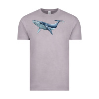 Vintage Zinc humpback whale Vintage Tee - BarkalooDesign