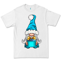 White winter gnome with gift Premium Tee - NancyCooperArtShop