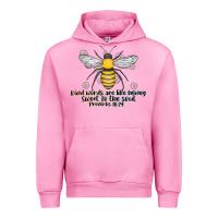 Fuchsia Pink Kinda Words Are Like Honey Sweet To The Soul Urban Hoodie - CowhideDigitalArt