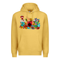 Antique Gold Coffee And American Football Coffee Cups Premium Hoodie - FaDigitalArtStudio