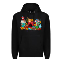 Black Coffee And American Football Coffee Cups Premium Hoodie - FaDigitalArtStudio