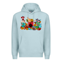Blue Mist Coffee And American Football Coffee Cups Premium Hoodie - FaDigitalArtStudio