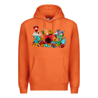 Carrot Coffee And American Football Coffee Cups Premium Hoodie - FaDigitalArtStudio