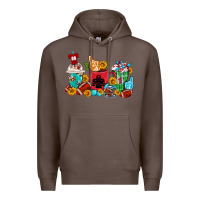 Coffee Coffee And American Football Coffee Cups Premium Hoodie - FaDigitalArtStudio