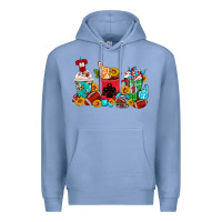 Colony Blue Coffee And American Football Coffee Cups Premium Hoodie - FaDigitalArtStudio