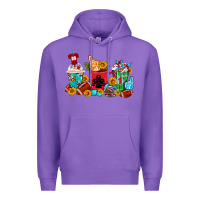 Purple Coffee And American Football Coffee Cups Premium Hoodie - FaDigitalArtStudio