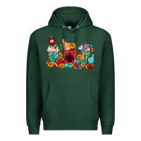 Sports Green Coffee And American Football Coffee Cups Premium Hoodie - FaDigitalArtStudio