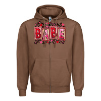 Chestnut Valentine's Day babe Zipper Hoodie - FaDigitalArtStudio