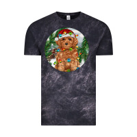Cloud Black Toy Poodle And Farm Vintage Tee - RanaPortraitStore